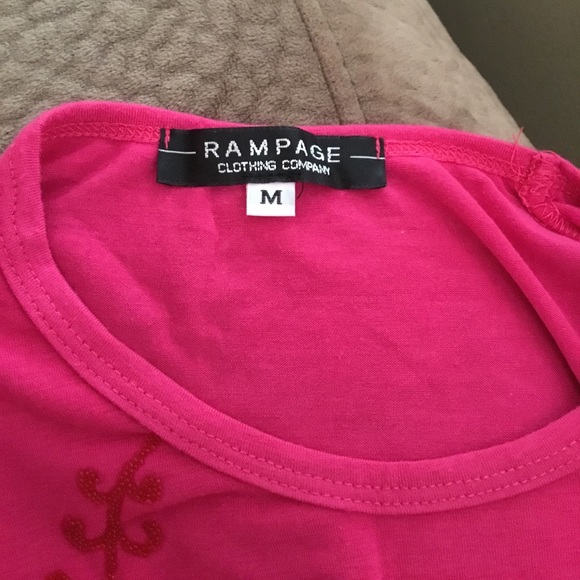 Vintage Rampage pink beaded tank tops - Picture 5 of 8
